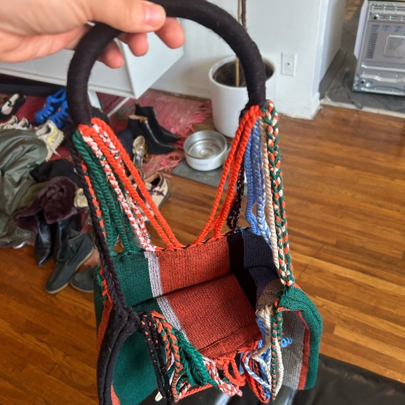 MARNI STRIPED HAMMOCK TOTE BAG - Picture 3 of 5